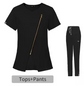 Diagonal Zipper Top
