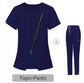 Diagonal Zipper Top